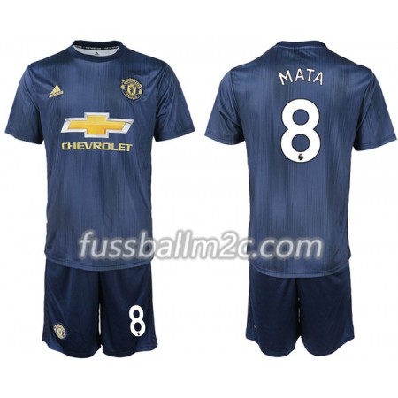 Fußballtrikots Manchester United MATA 8 Kinder Ausweich Trikotsatz 2018-2019